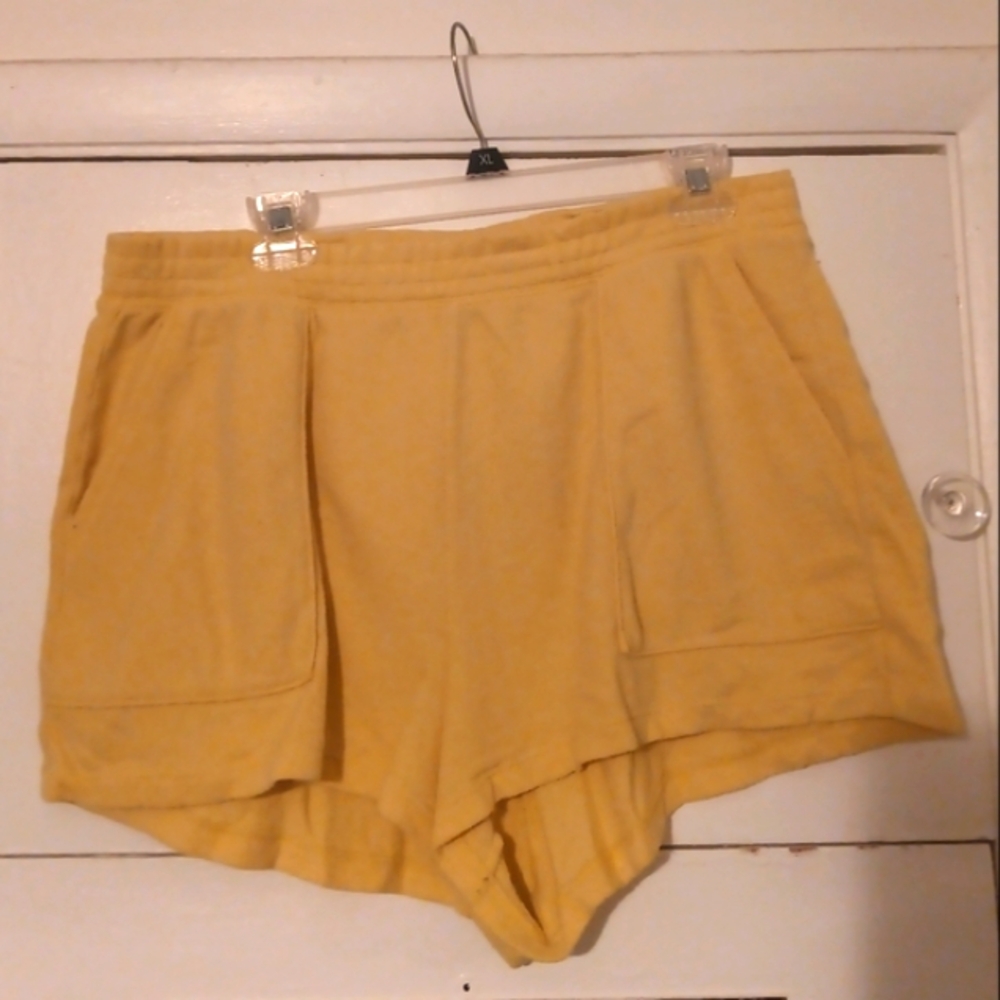 GAP Love Collection Yellow Terry Shorts